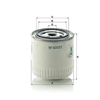 C W92021 10300882 126385A1 1504140 148459 A333220 2630795 Масляный фильтр